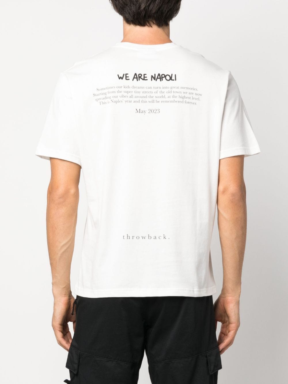 t-shirt we are napoli bianca