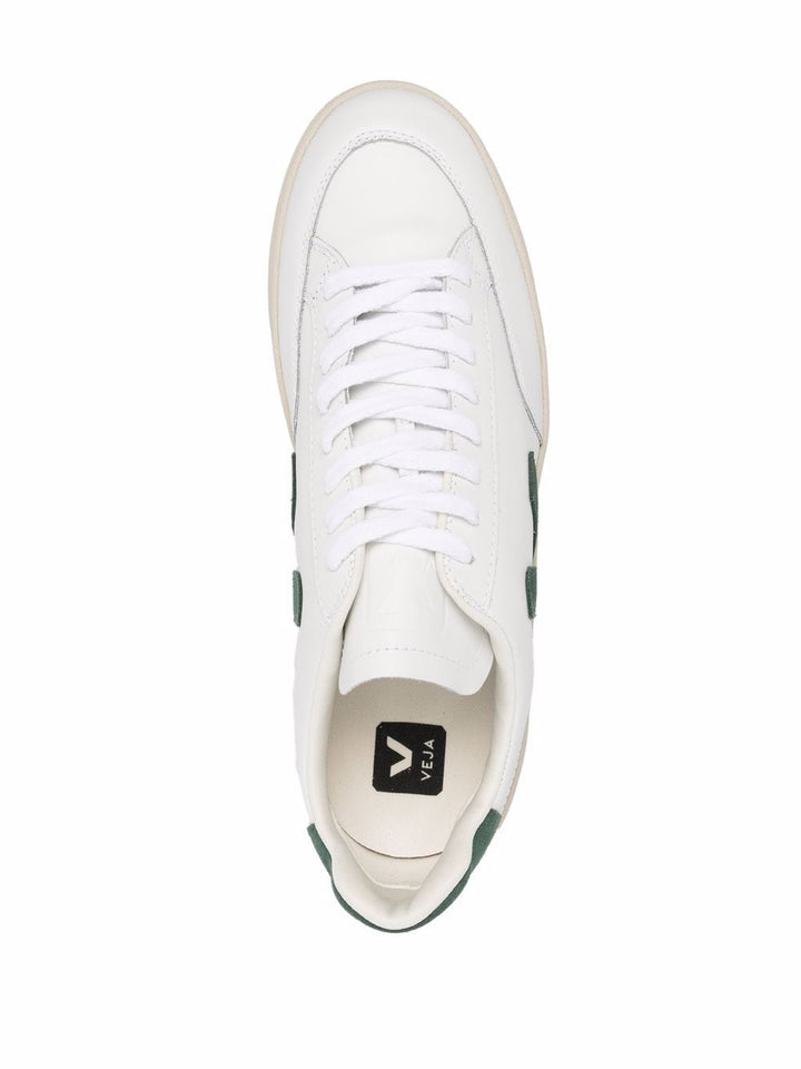 sneaker urca bianca con logo verde