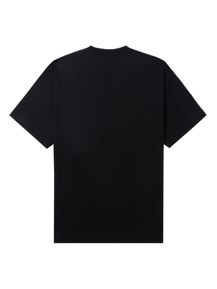 black logotype t-shirt