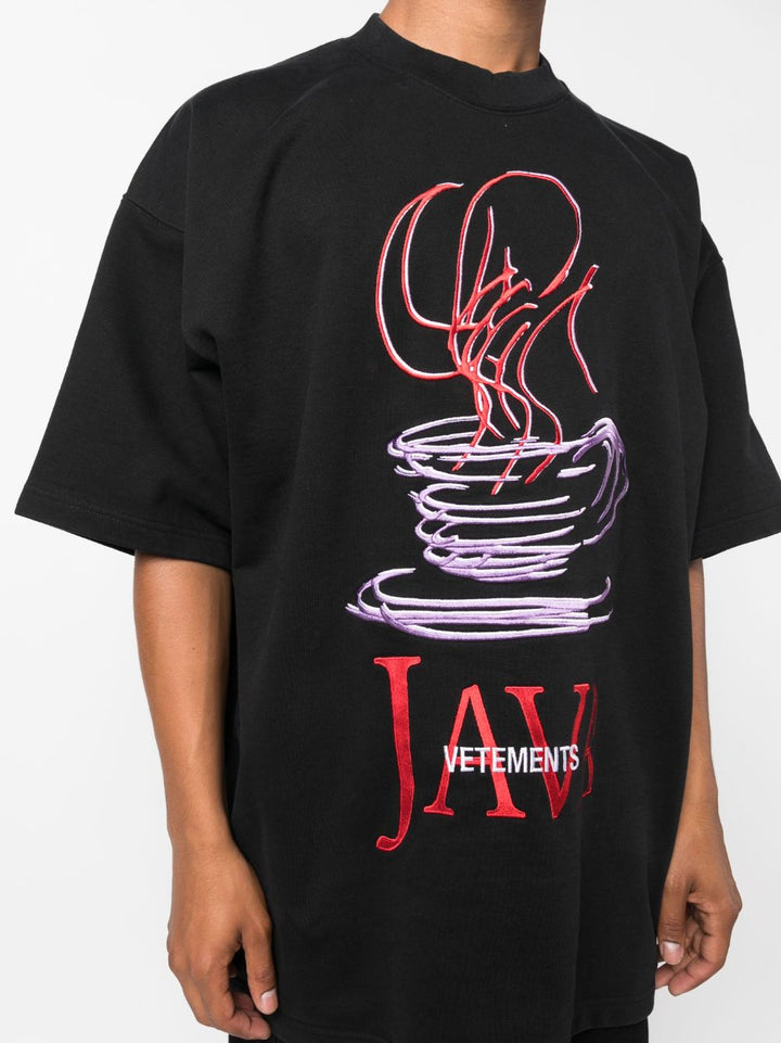 t-shirt java nera