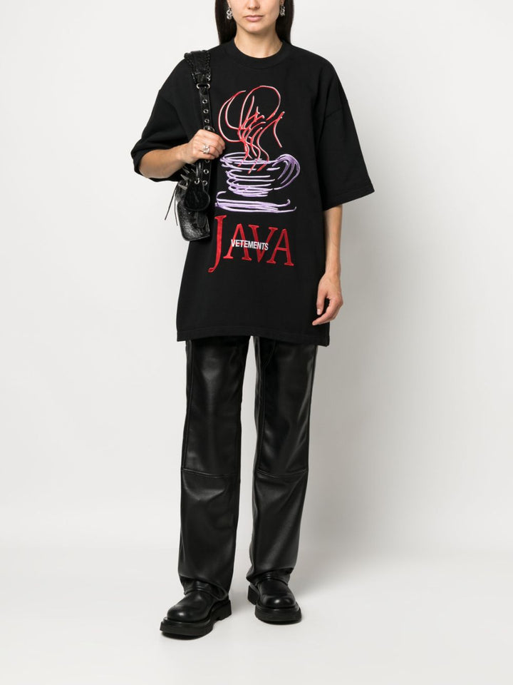 t-shirt java nera