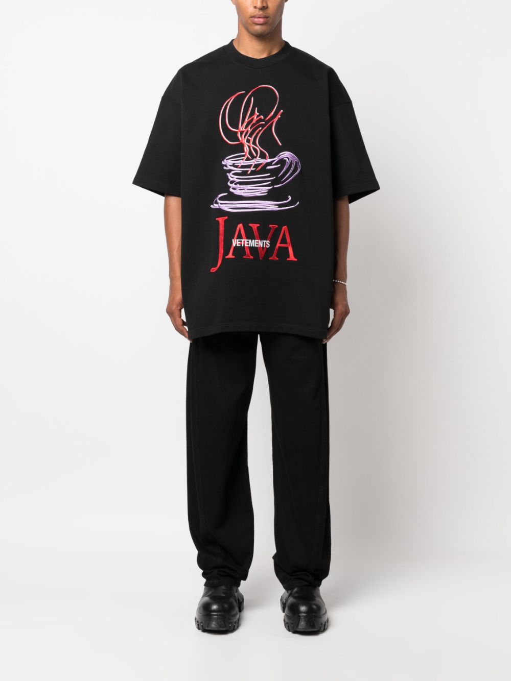 t-shirt java nera