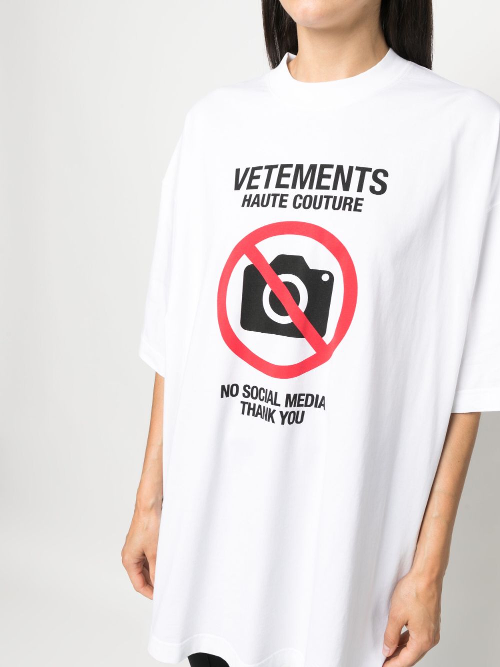 white no social t-shirt