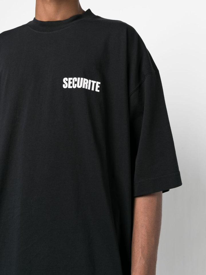 black security t-shirt