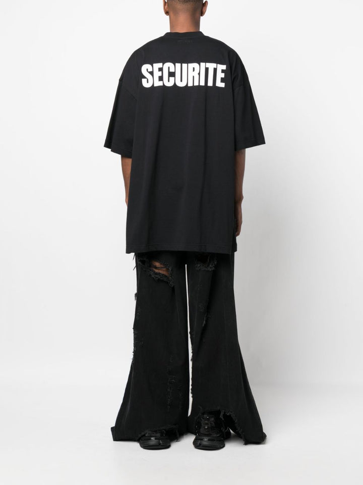 black security t-shirt