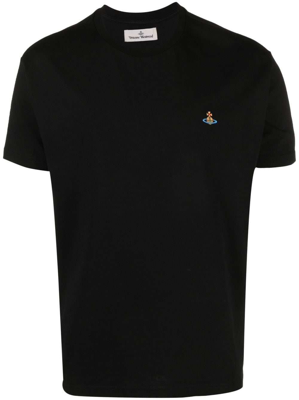 black t-shirt with logo