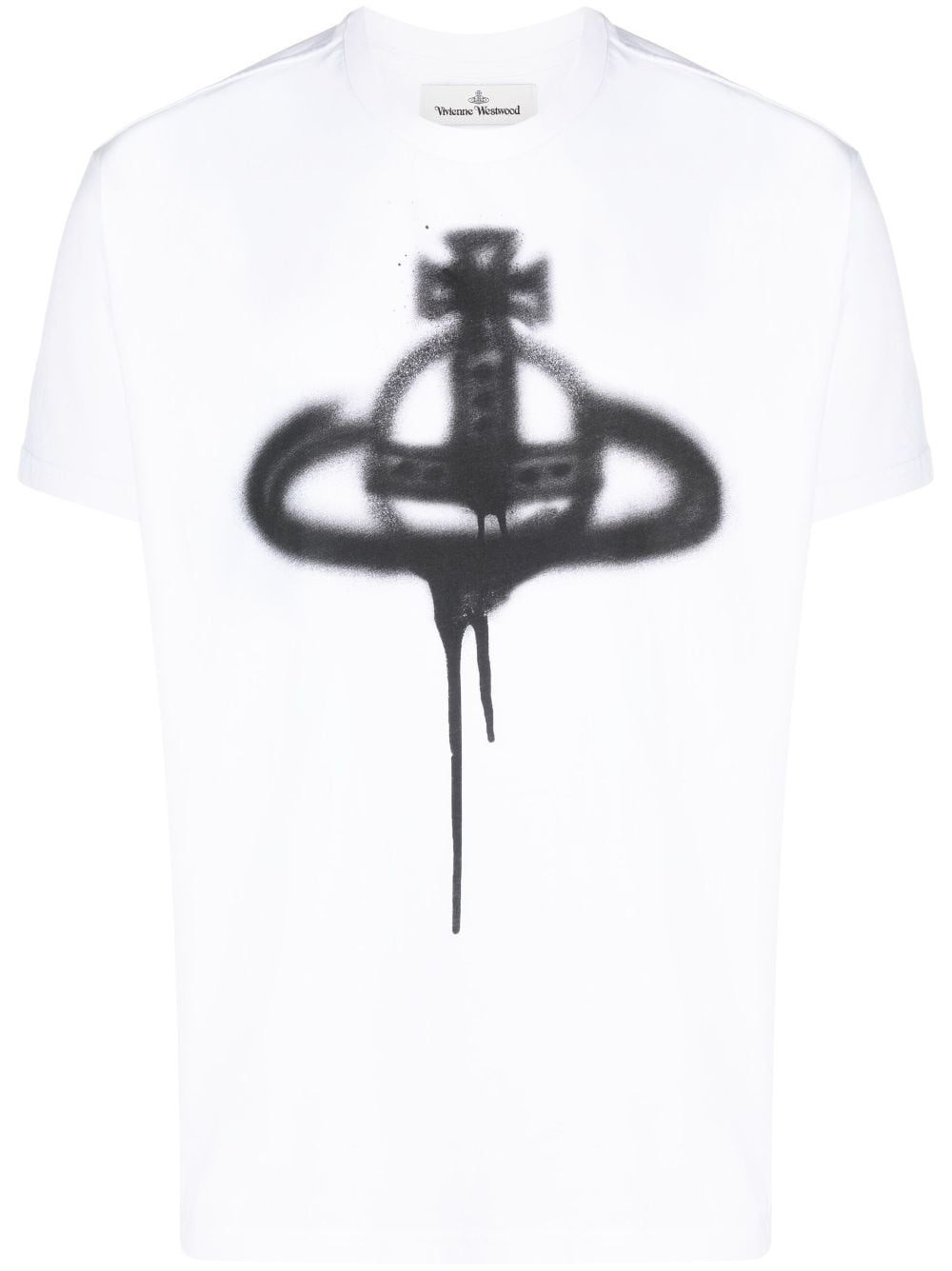 white spray orb t-shirt