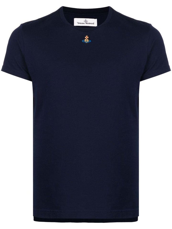 t-shirt blu logo
