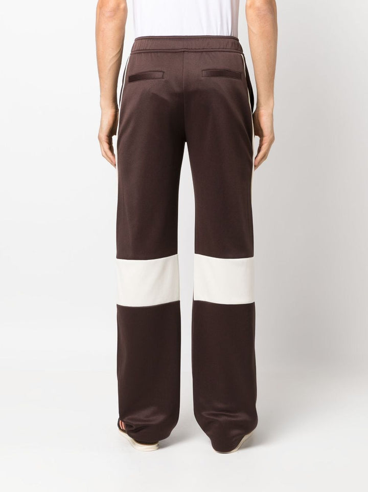 brown track pants