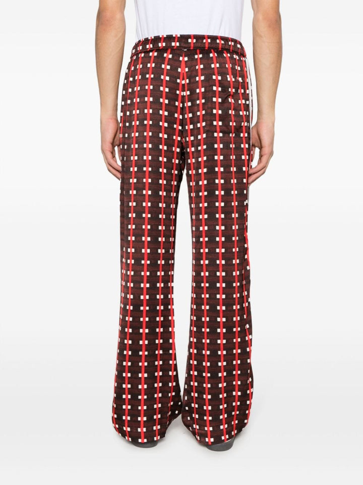 trousers with graphic print